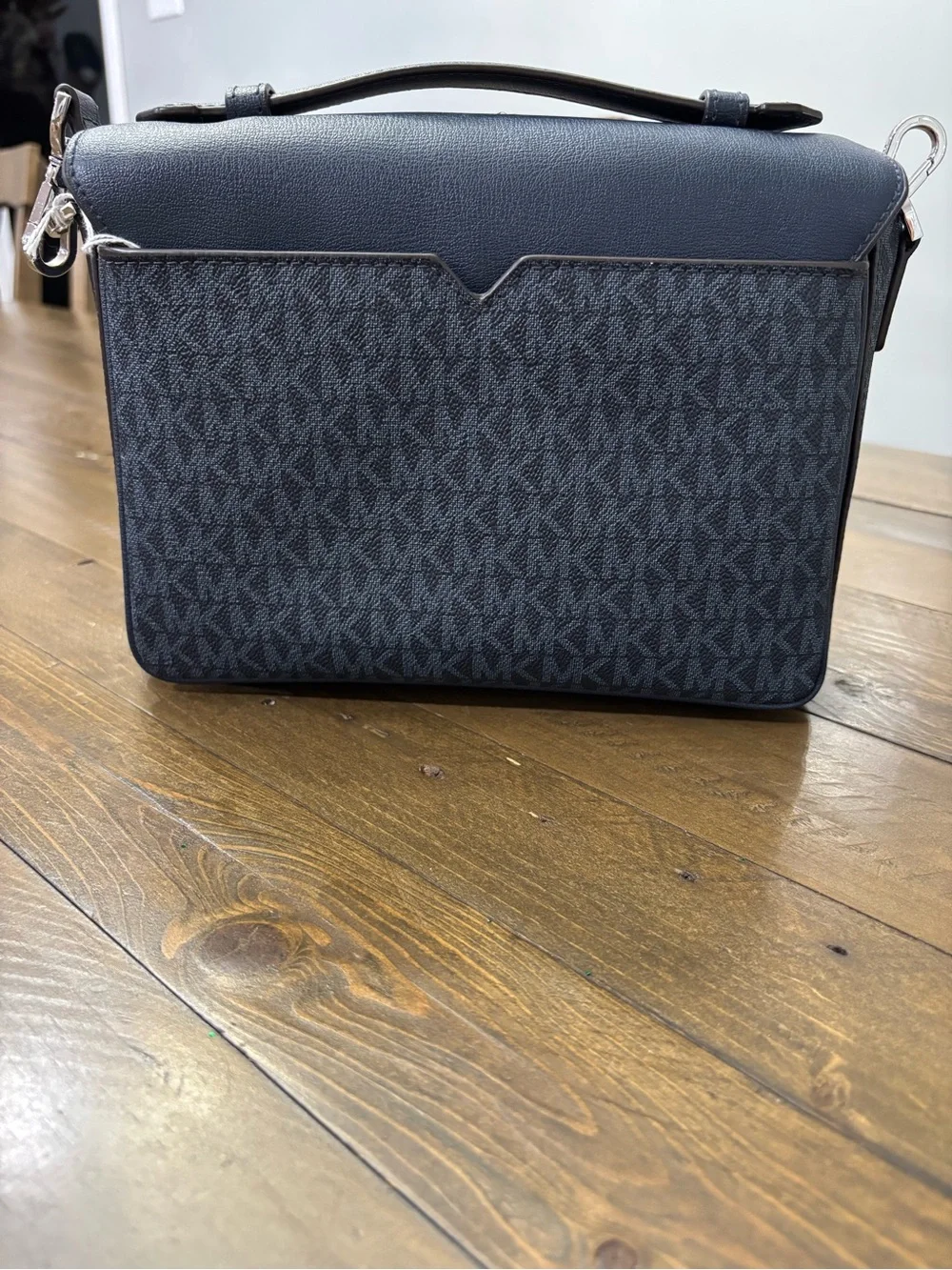 Michael Kors Rose Medium Too Handle Messenger Bag in Admiral Blue